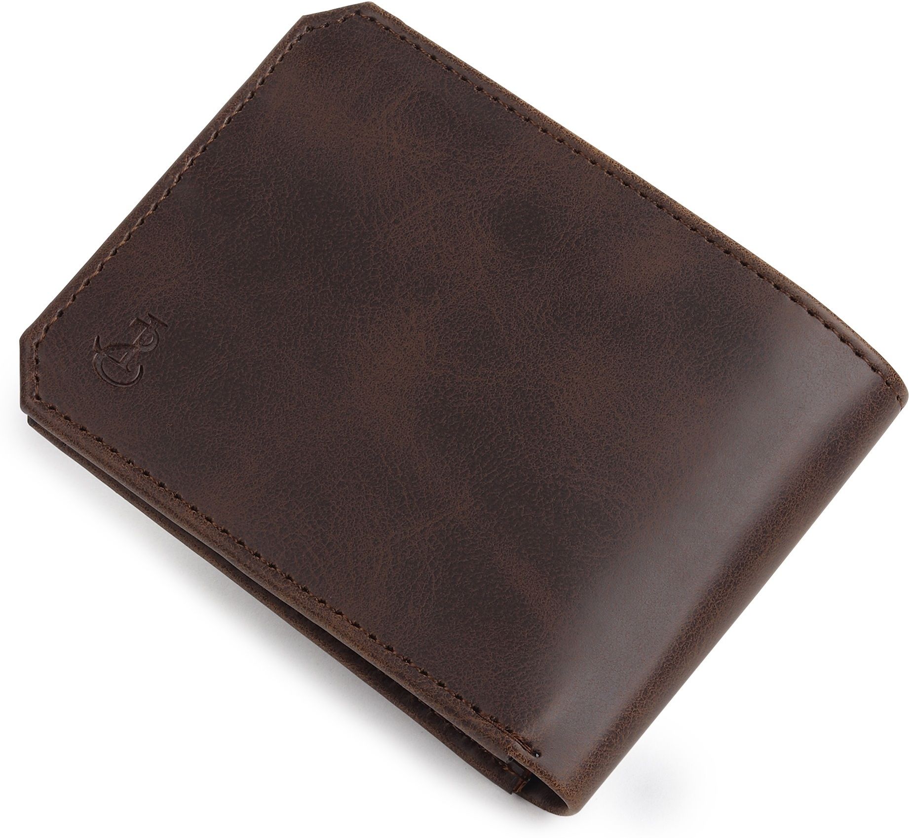 Men Casual, Formal, Trendy Brown Canvas Wallet-image-10