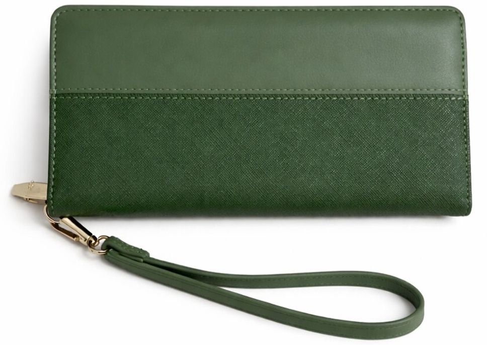 all about her Women Casual, Formal, Travel, Trendy Green Artificial Leather Wallet-picture-24