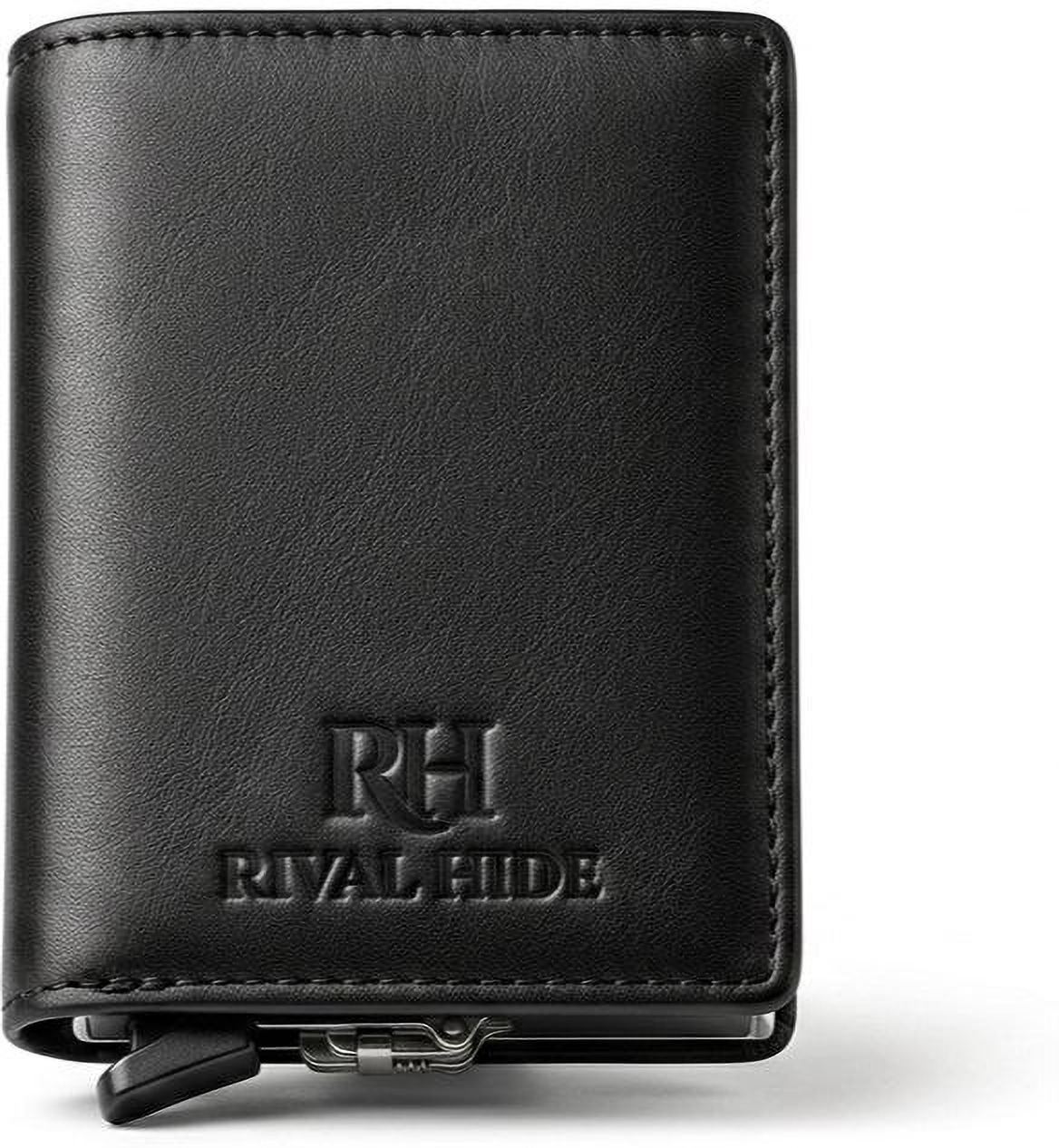 rival hide Men Ethnic, Trendy, Travel Black Genuine Leather RFID Wallet-picture-11