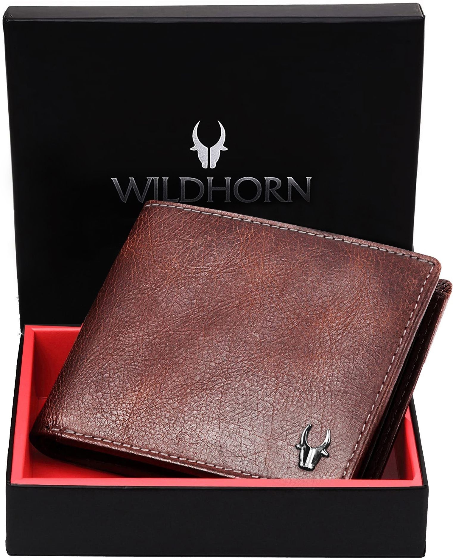 wildhorn Men Casual Brown Genuine Leather RFID Wallet-picture-17