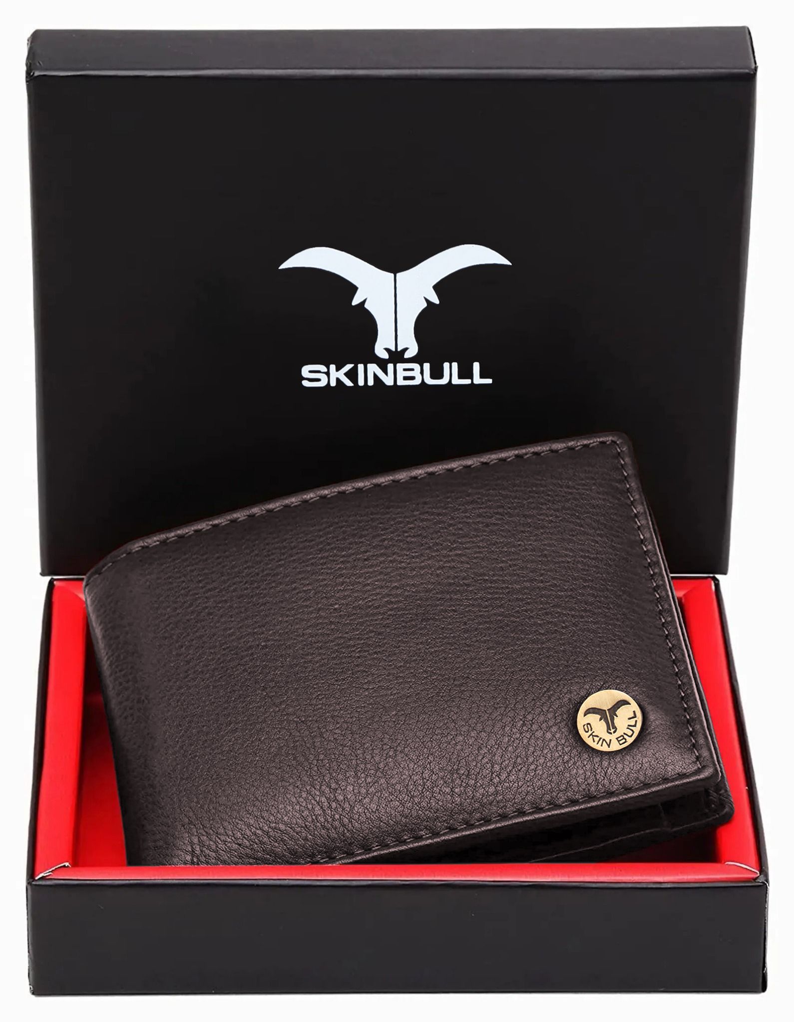 Men Casual, Formal Brown Genuine Leather RFID Wallet-image-41