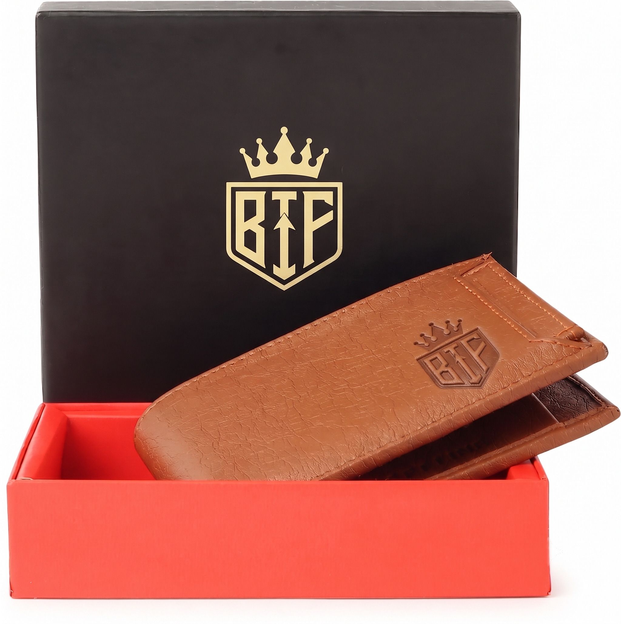bif Men Casual, Evening/Party, Formal, Trendy Tan Artificial Leather RFID Wallet-picture-37