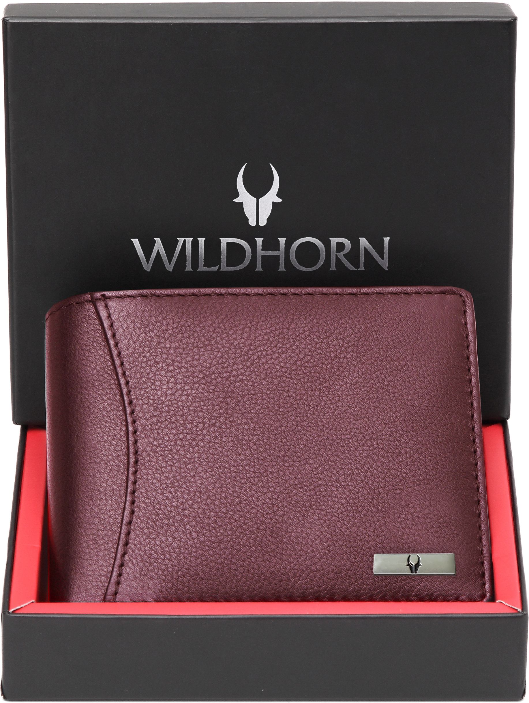wildhorn Men Casual Maroon Genuine Leather RFID Wallet-picture-20