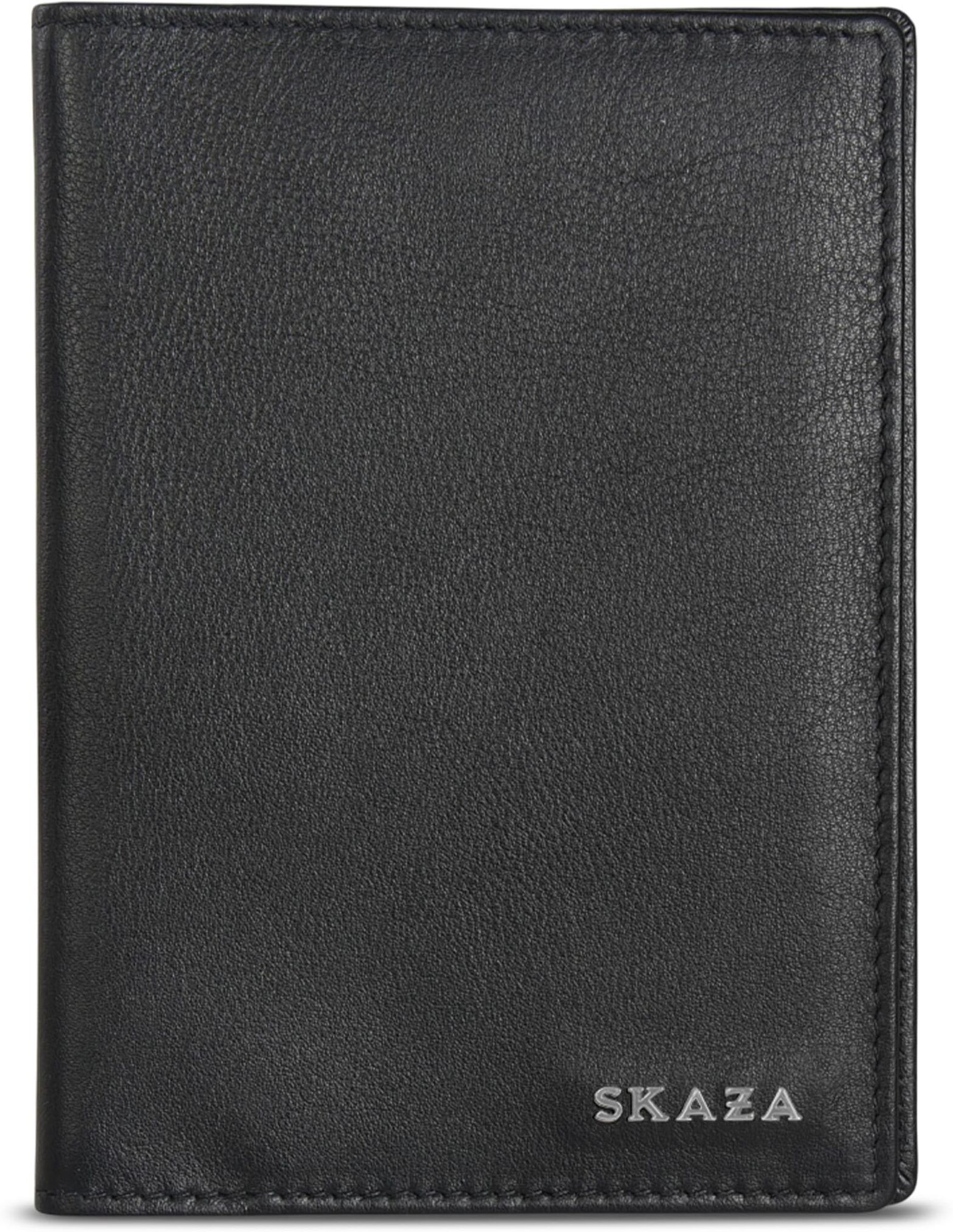 skaza Men & Women Casual Black Genuine Leather RFID Document Holder-picture-10