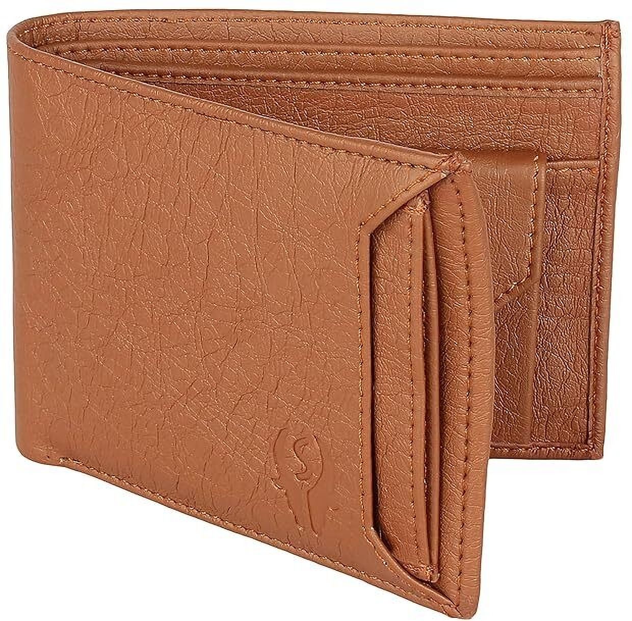 samtroh Men Casual, Formal, Travel Tan Artificial Leather Money Clip - Mini-picture-40