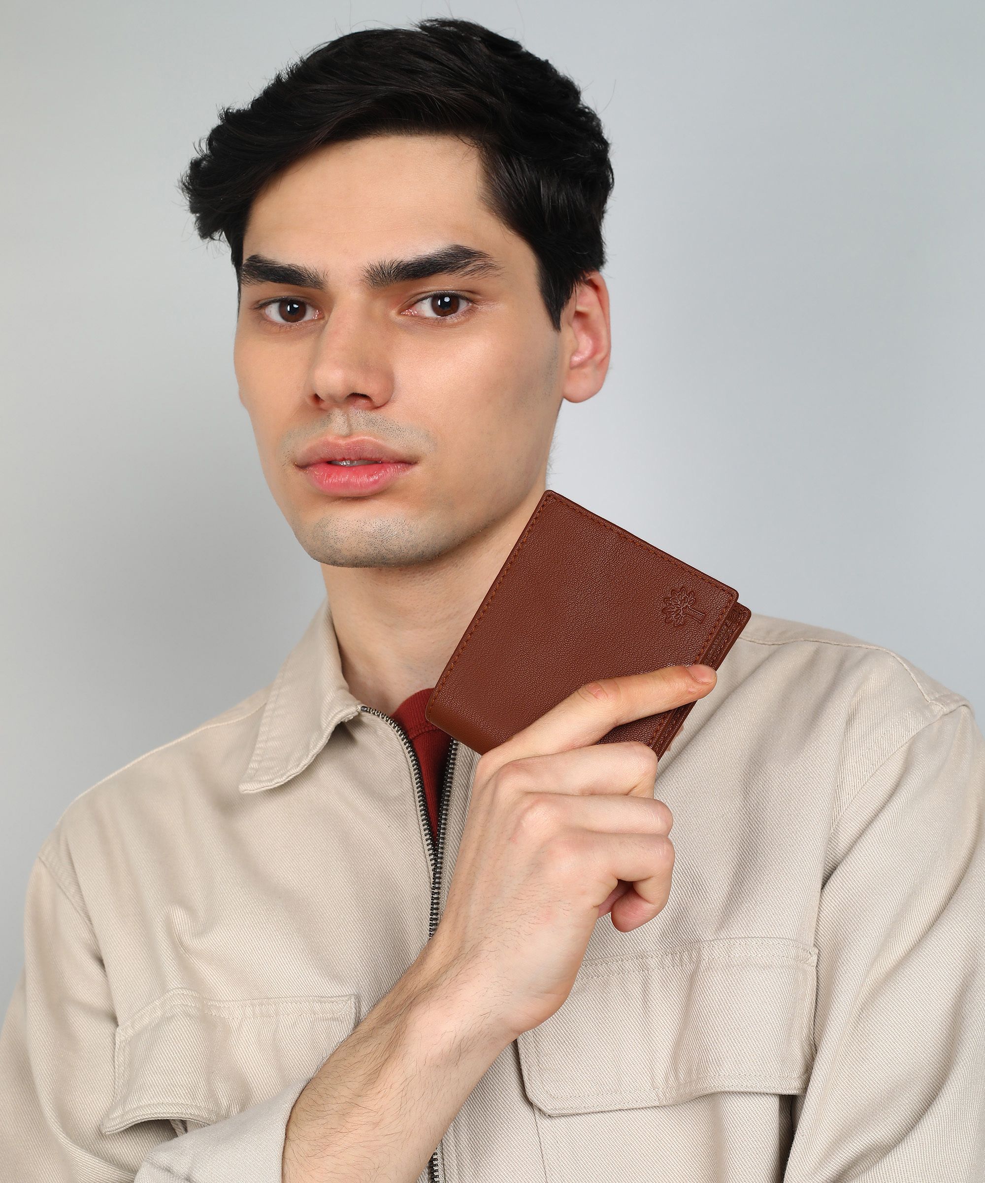 woodland Men Casual Brown Genuine Leather Wallet-picture-19
