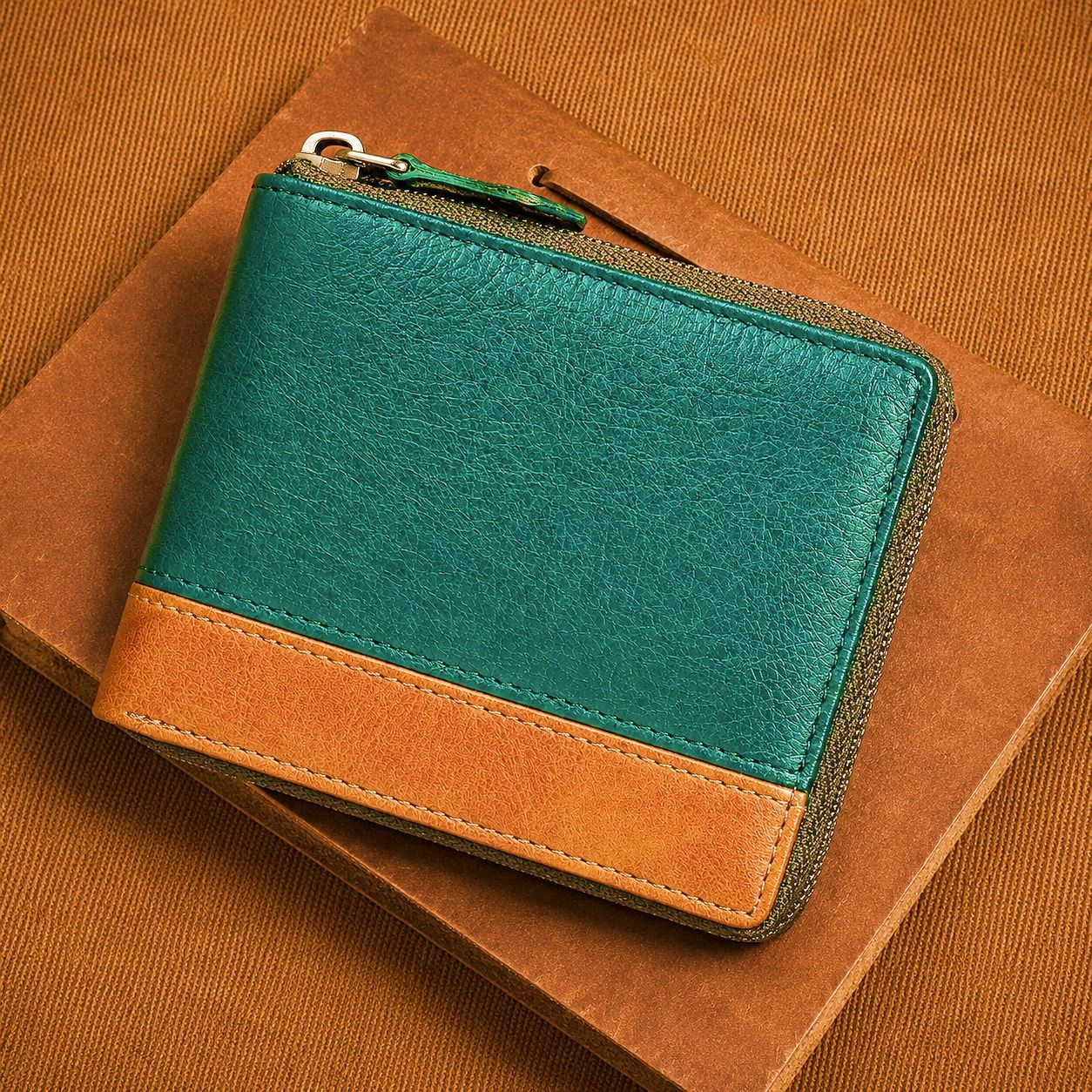 Men & Women Casual, Ethnic, Evening/Party, Formal, Travel, Trendy Beige Artificial Leather RFID Wallet-image-0