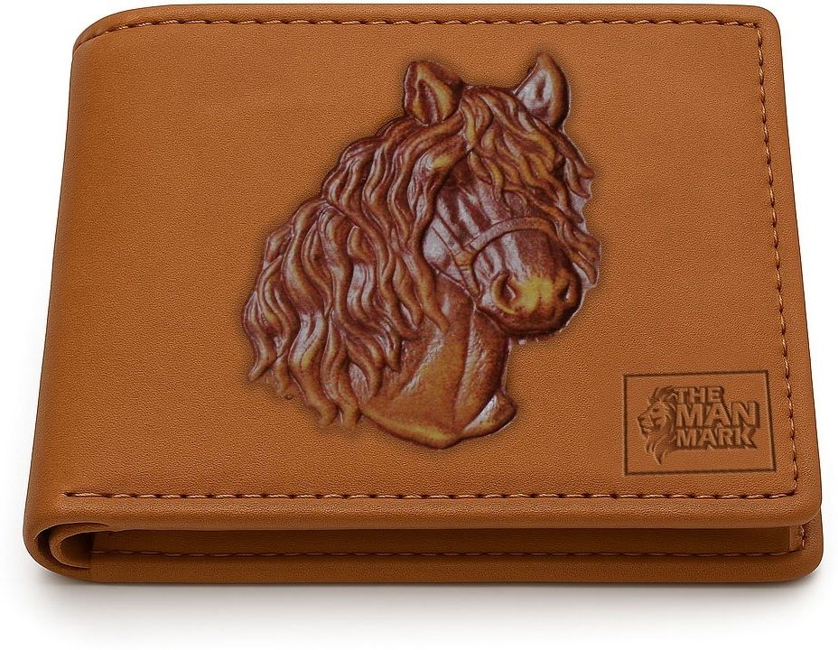 the man mark Men Casual, Formal Tan Genuine Leather RFID Wallet-picture-12