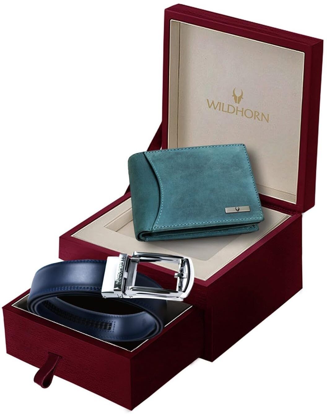 wildhorn Men Casual Blue Genuine Leather RFID Wallet-picture-11