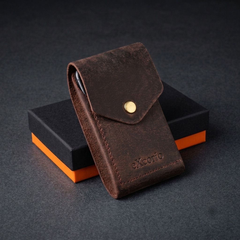 Men Trendy, Travel, Casual Brown Genuine Leather Wallet-image-20
