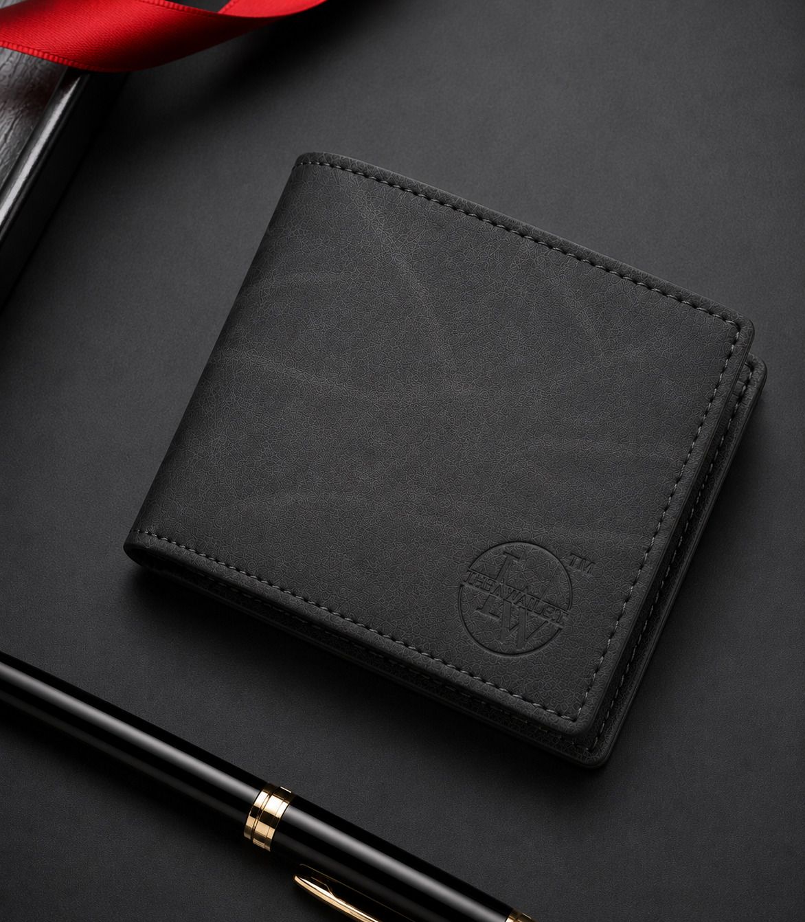 Men Casual Black Artificial Leather RFID Wallet-image-26