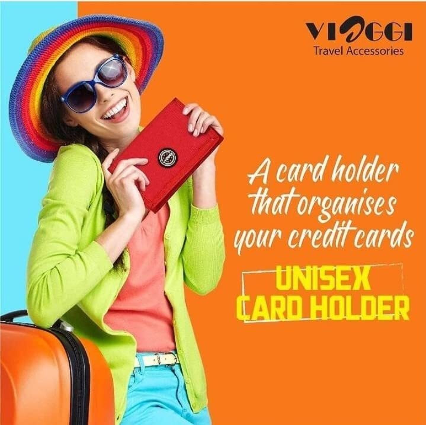 Men & Women Travel Red Fabric Wallet-image-4