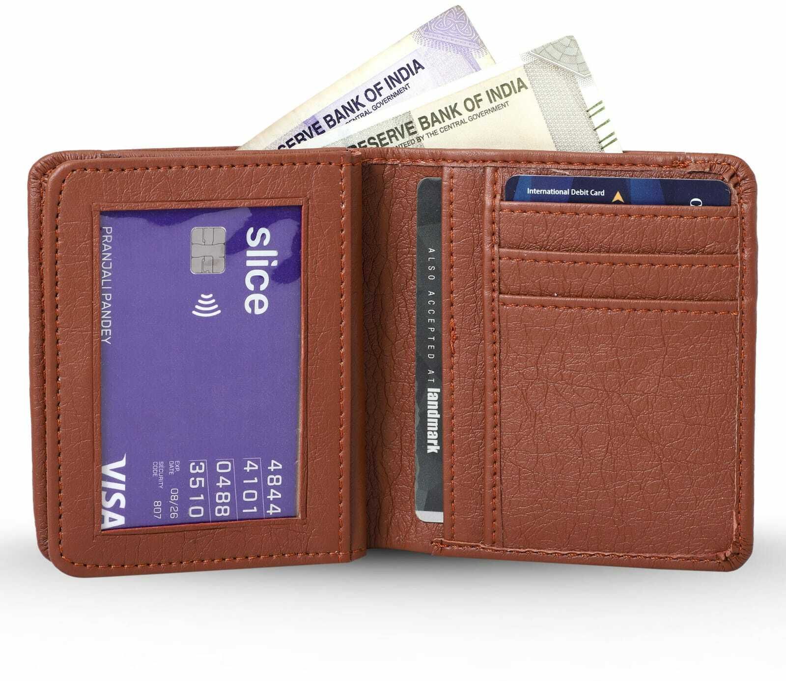 Men Tan Artificial Leather Wallet-image-39