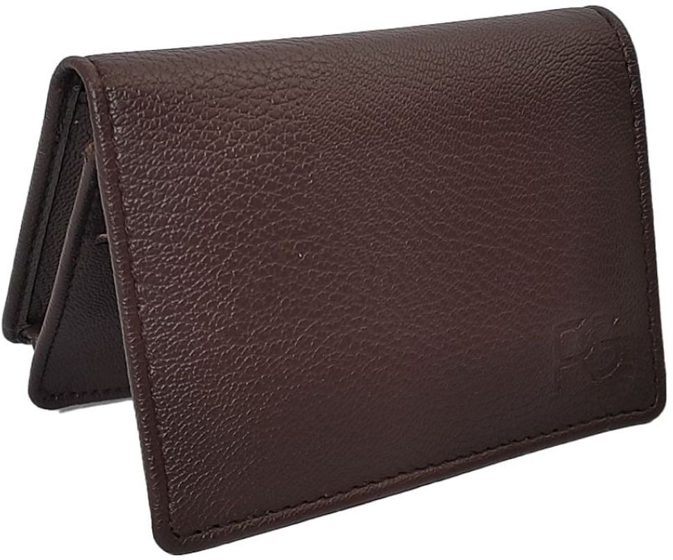 Men Brown Artificial Leather Card Holder