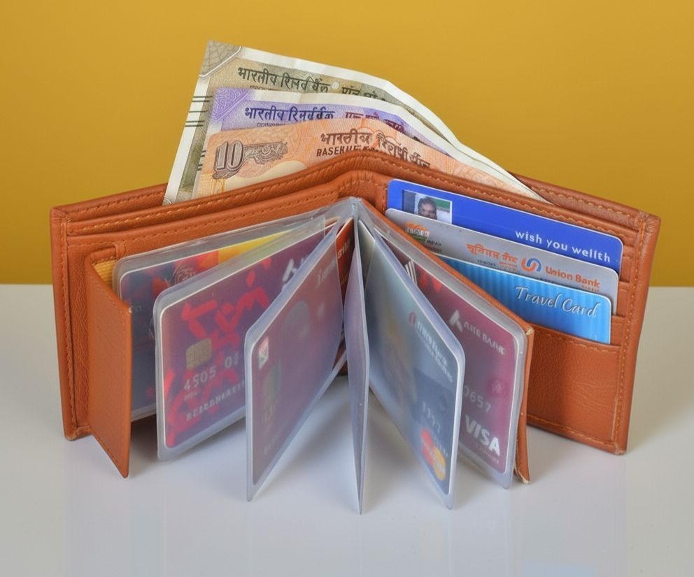 Men Tan Artificial Leather Wallet