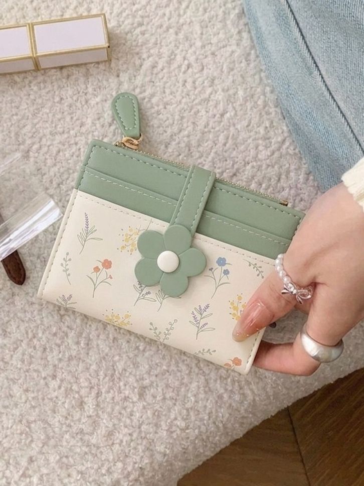 Women Travel Green Artificial Leather RFID Wallet-image-34