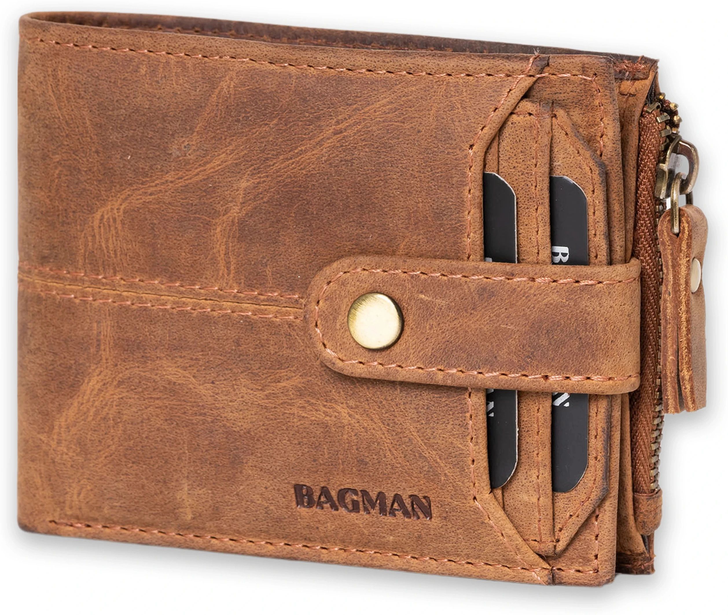 bagman Men Casual Brown Genuine Leather RFIDWallet-picture-37