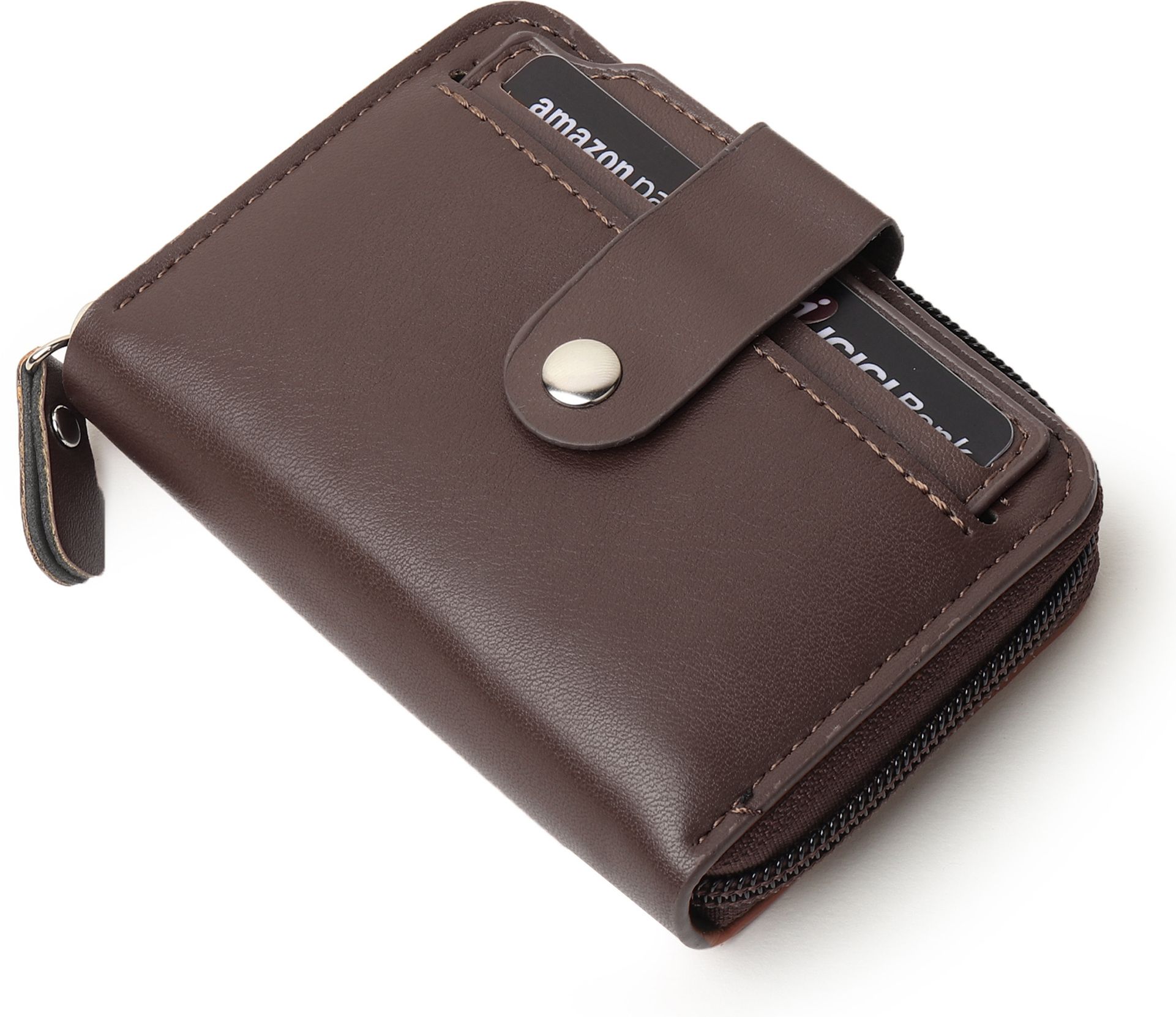 Men Brown Artificial Leather Card Holder
