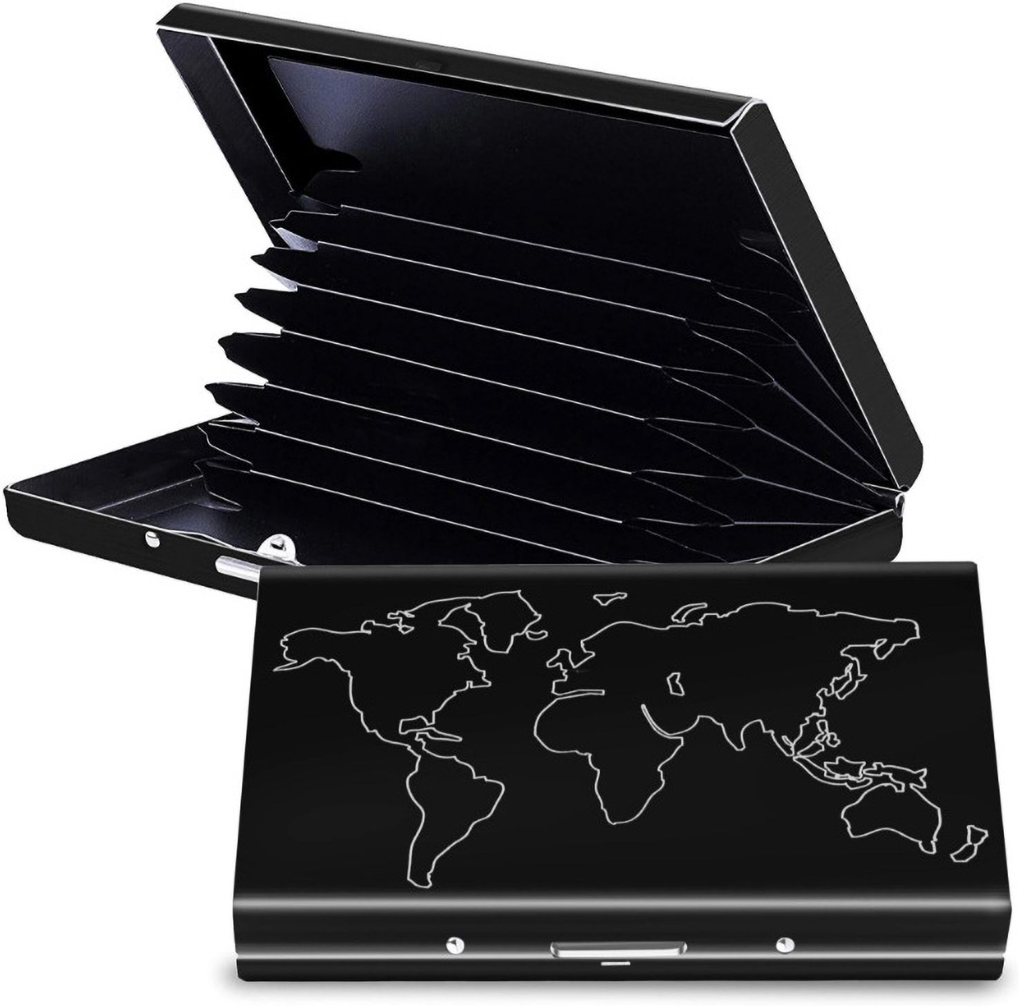 stylee Men & Women Travel, Trendy Black Aluminium RFID Card Holder-picture-22