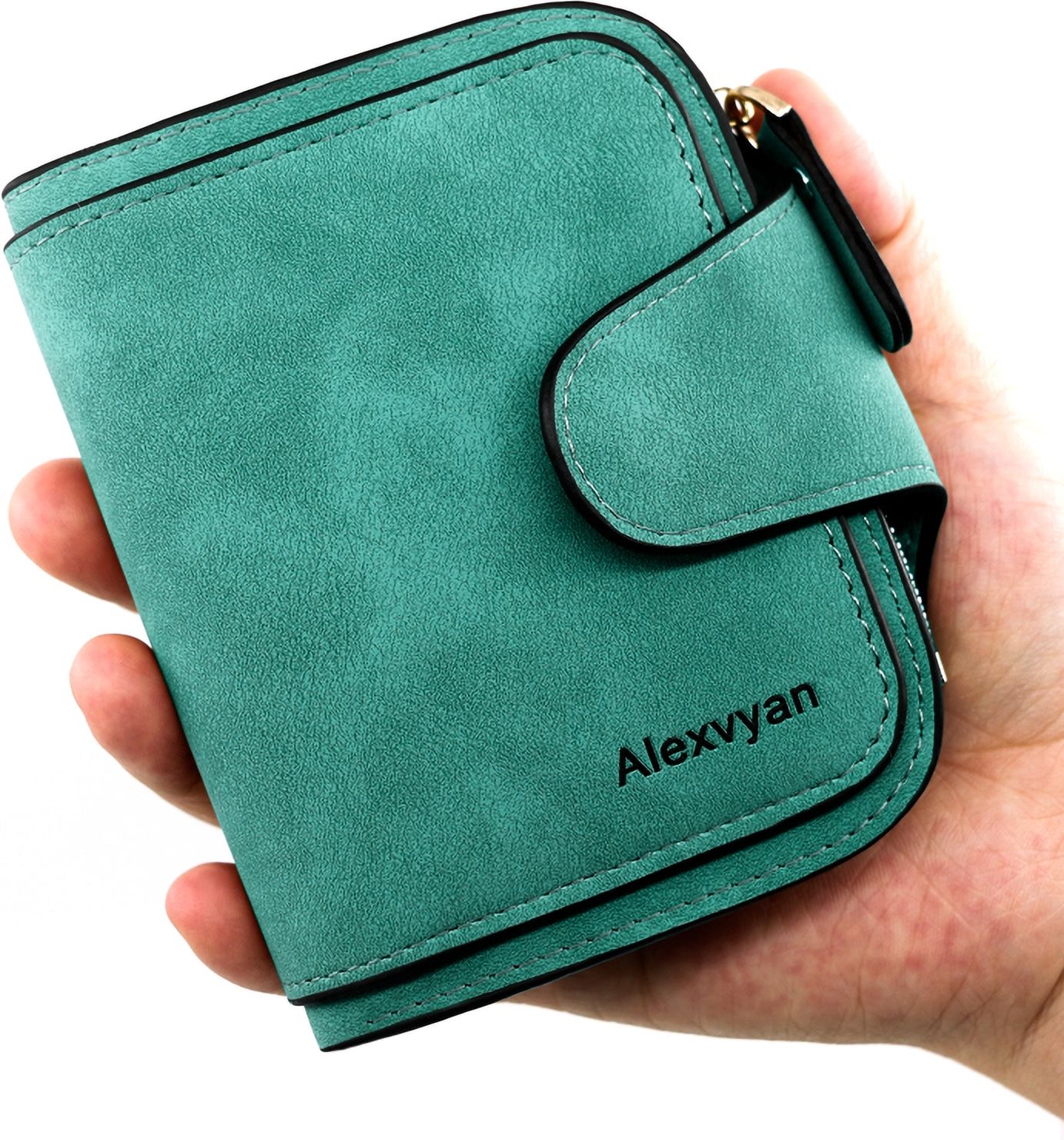 alexvyan Men & Women Casual, Ethnic, Evening/Party, Formal, Travel, Trendy Green Genuine Leather Wallet-picture-22