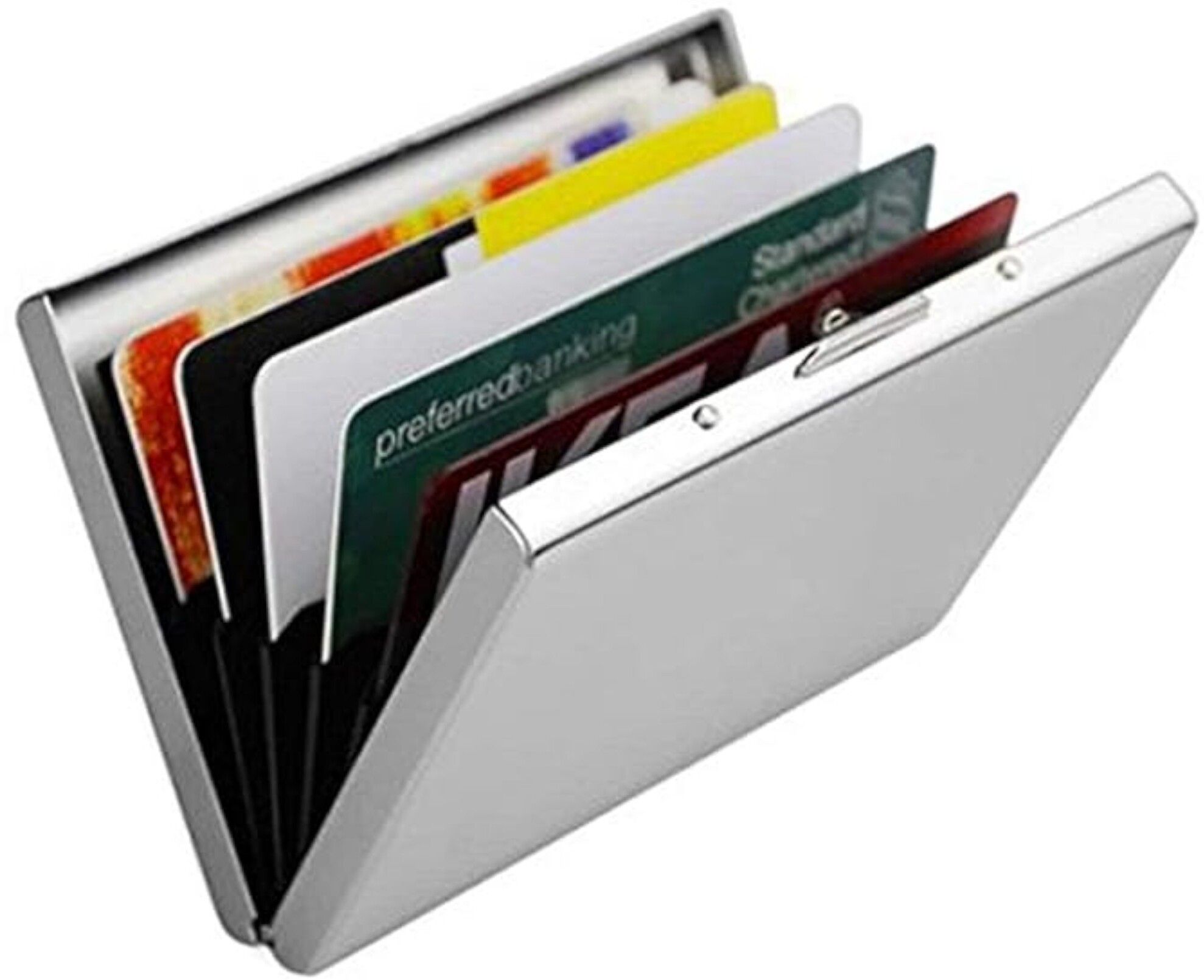 Men Silver Aluminium Card Holder-image-48