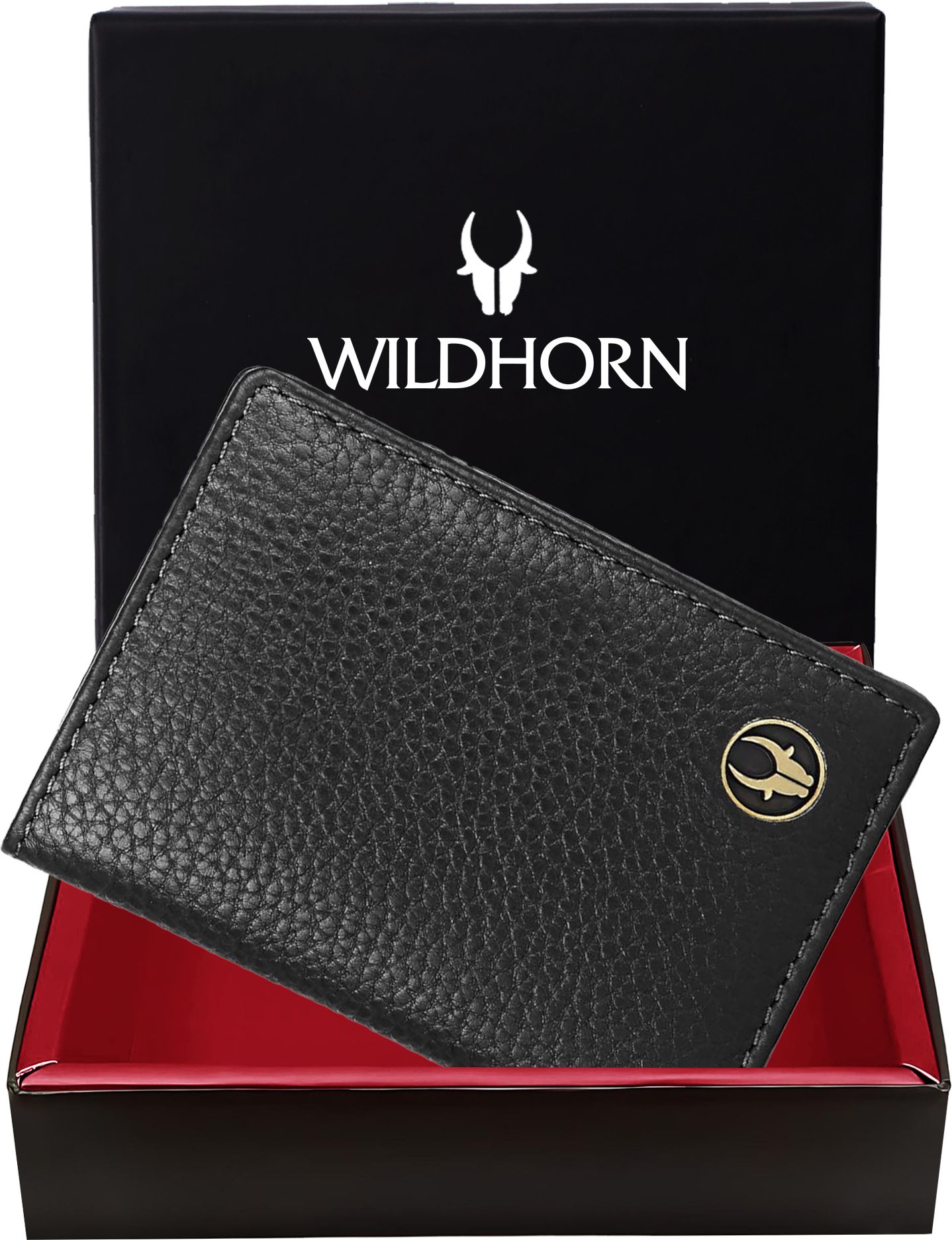 wildhorn Men Casual, Evening/Party, Formal, Trendy Black Genuine Leather RFID Wallet-picture-22