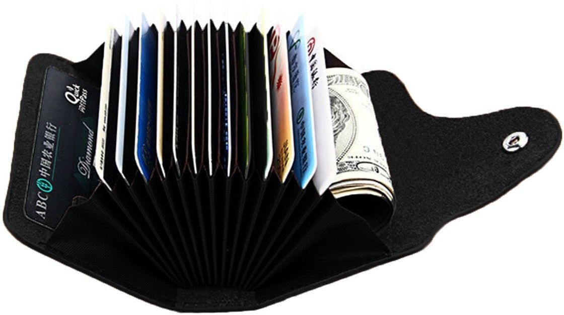 stealodeal Men & Women Black Artificial Leather Card Holder-picture-27