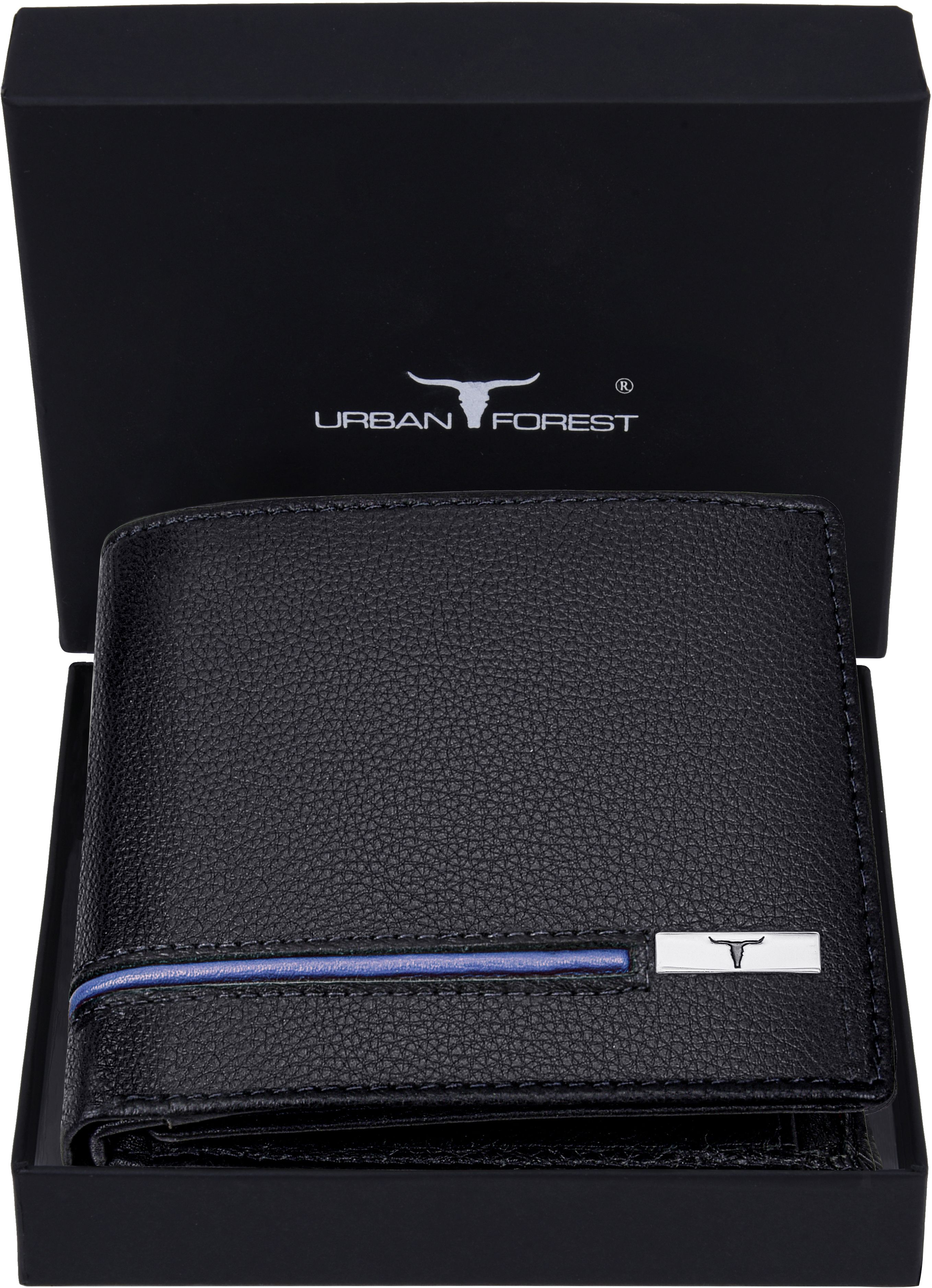 urban forest Men Black Genuine Leather Wallet-picture-23
