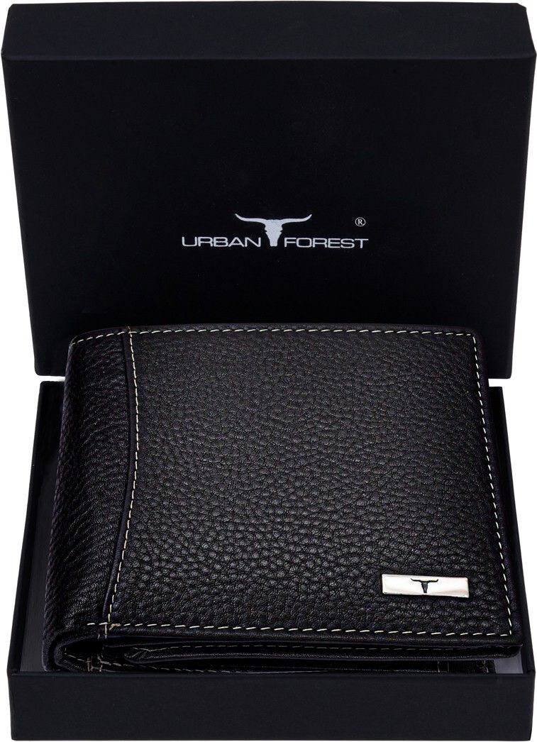 Men Black Genuine Leather RFIDWallet - Mini-image-16