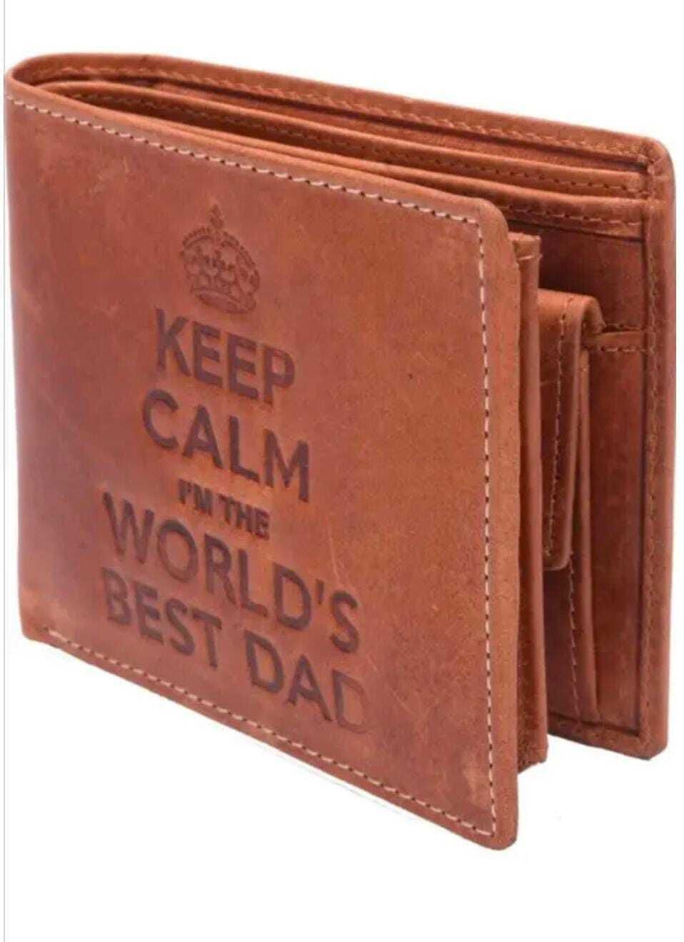 Men Casual Tan Genuine Leather Wallet-image-11