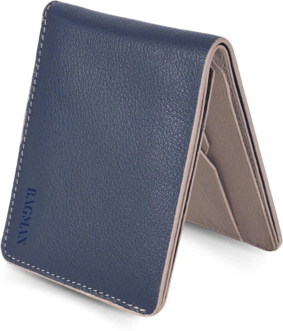 bagman Men Casual Blue Genuine Leather RFID Wallet-picture-19