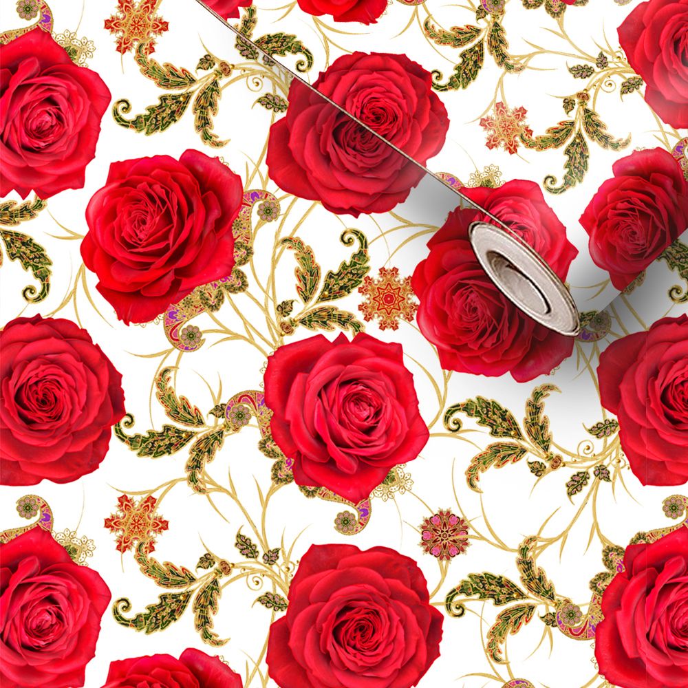 Floral & Botanical Red Wallpaper-image-34