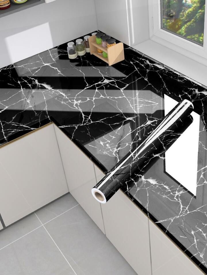 200 cm Self Adhesive Glossy Marble Foil Waterproof Sticker For Kitchen And Home Self Adhesive Sticker
