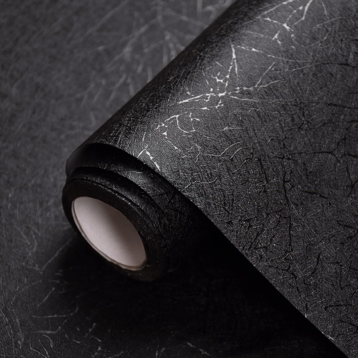 Vinyl Decorative Black Wallpaper