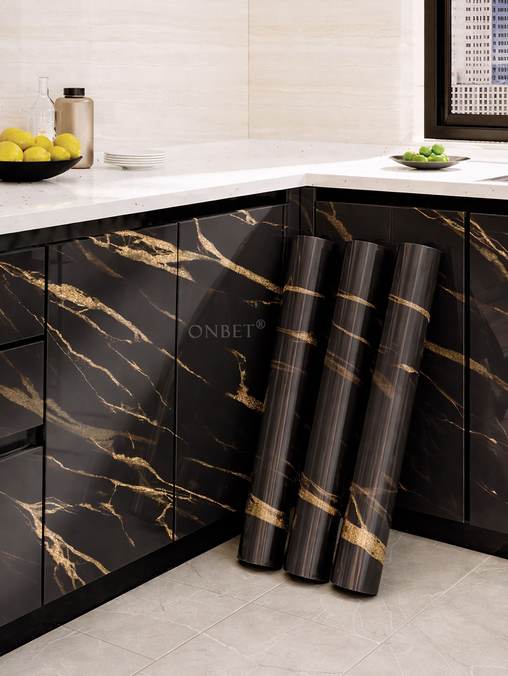onbet 200 cm x 60 cm Waterproof Classics Vinyl Wallpaper-picture-10