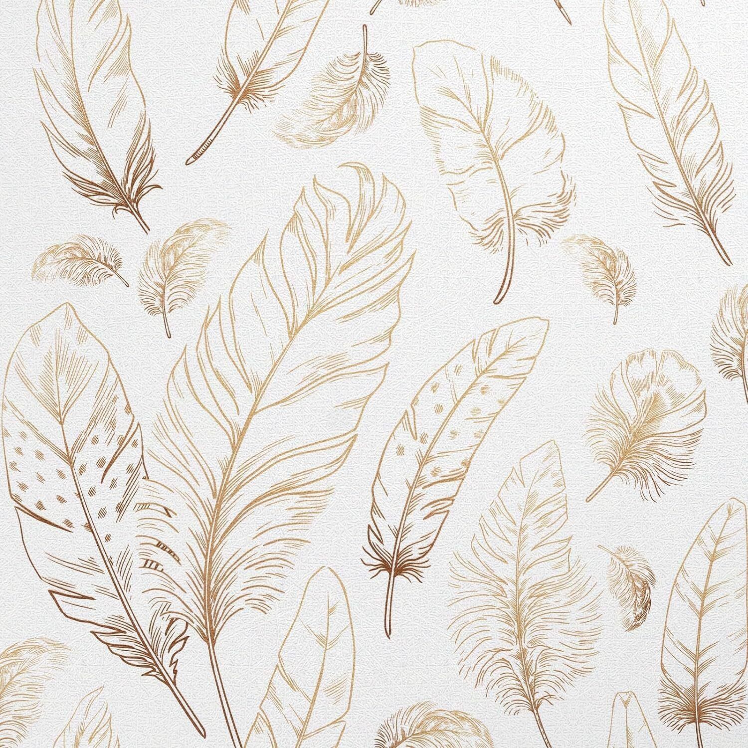 veki Paper, Vinyl Floral & Botanical White, Brown Wallpaper-picture-13