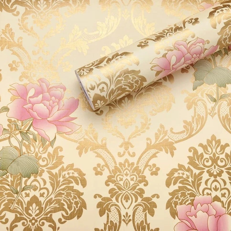 flipkart smartbuy Vinyl Abstract Gold Wallpaper-picture-10