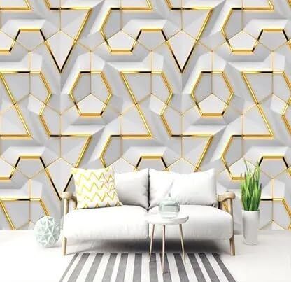 1000 cm x 45 cm Waterproof Tesellations Vinyl Wallpaper-image-47