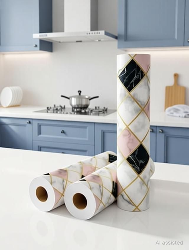 200 cm x 60 cm Waterproof Abstract Vinyl, Paper Wallpaper-image-47
