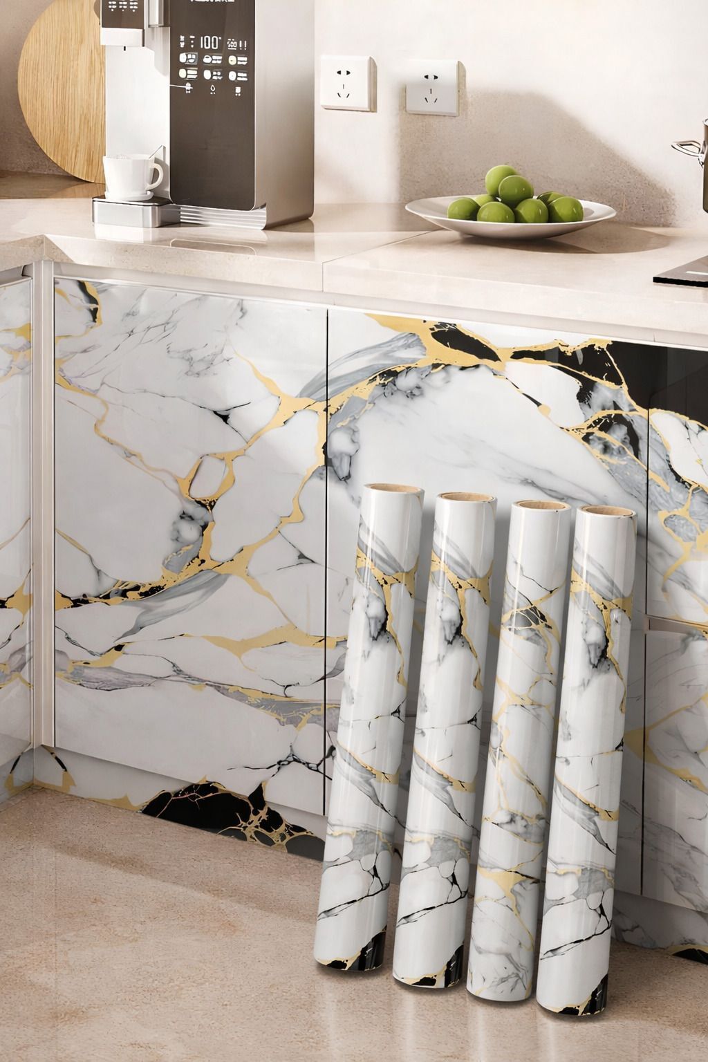 200 cm x 60 cm Waterproof Abstract Vinyl Wallpaper-image-17