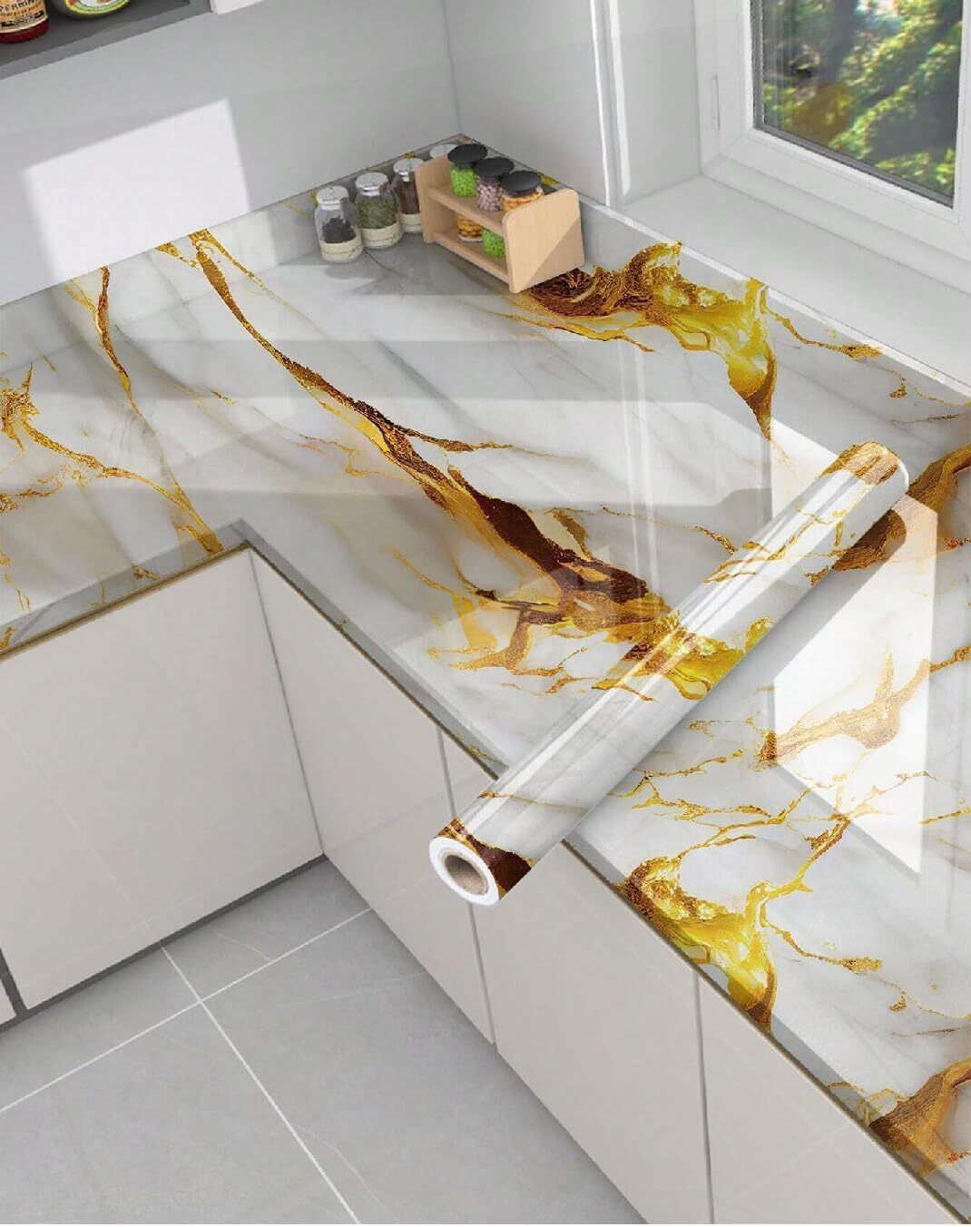 yogvayna 12000 cm GALAXY GOLD WALLSTICKER 200*60CM Self Adhesive Sticker-picture-17