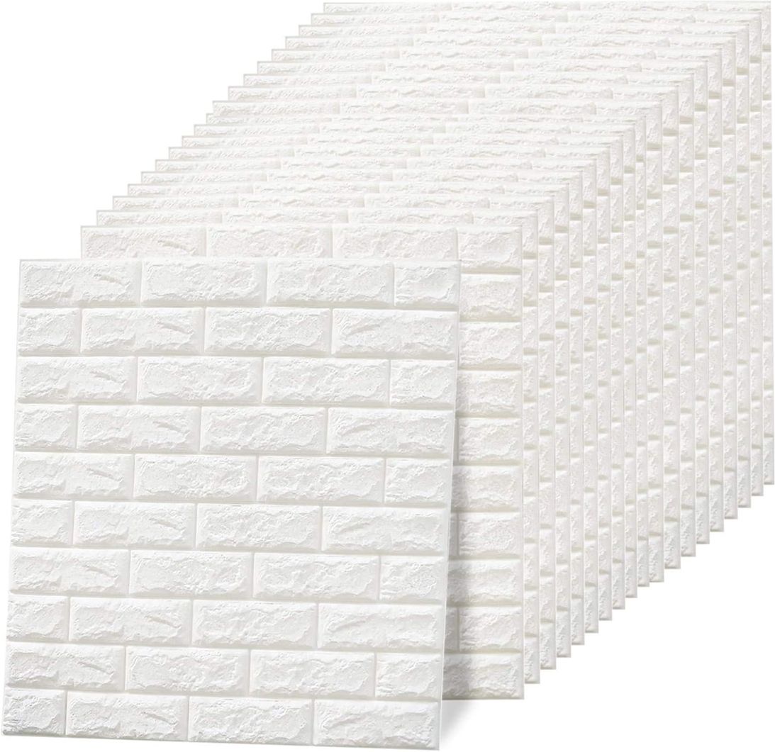 Embossed Abstract White Wallpaper-image-48