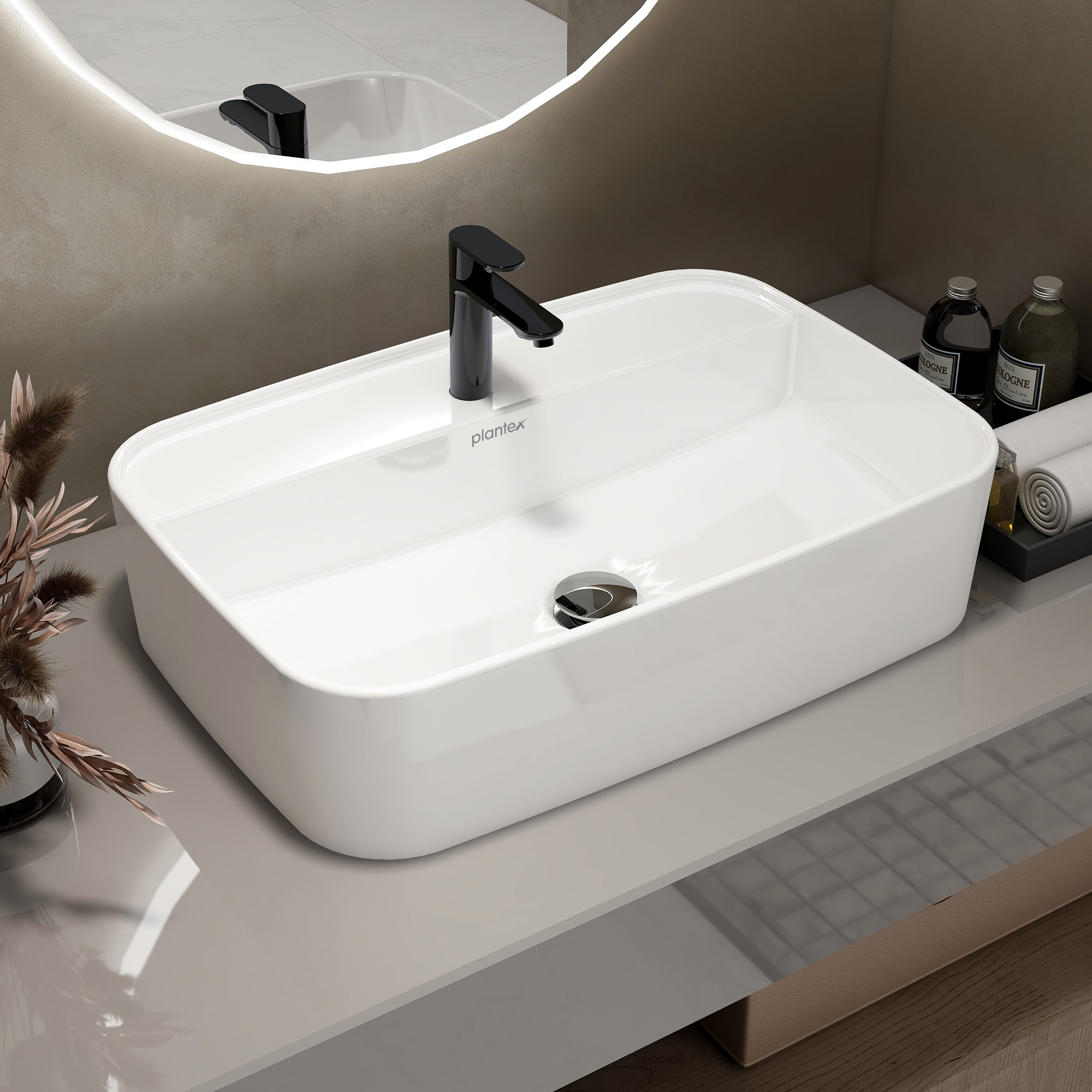 Ceramic Wash Basin/Table Top Wash Basin for Bathroom/Basin for Home- (APS-1177) Wall Hung Basin-image-48