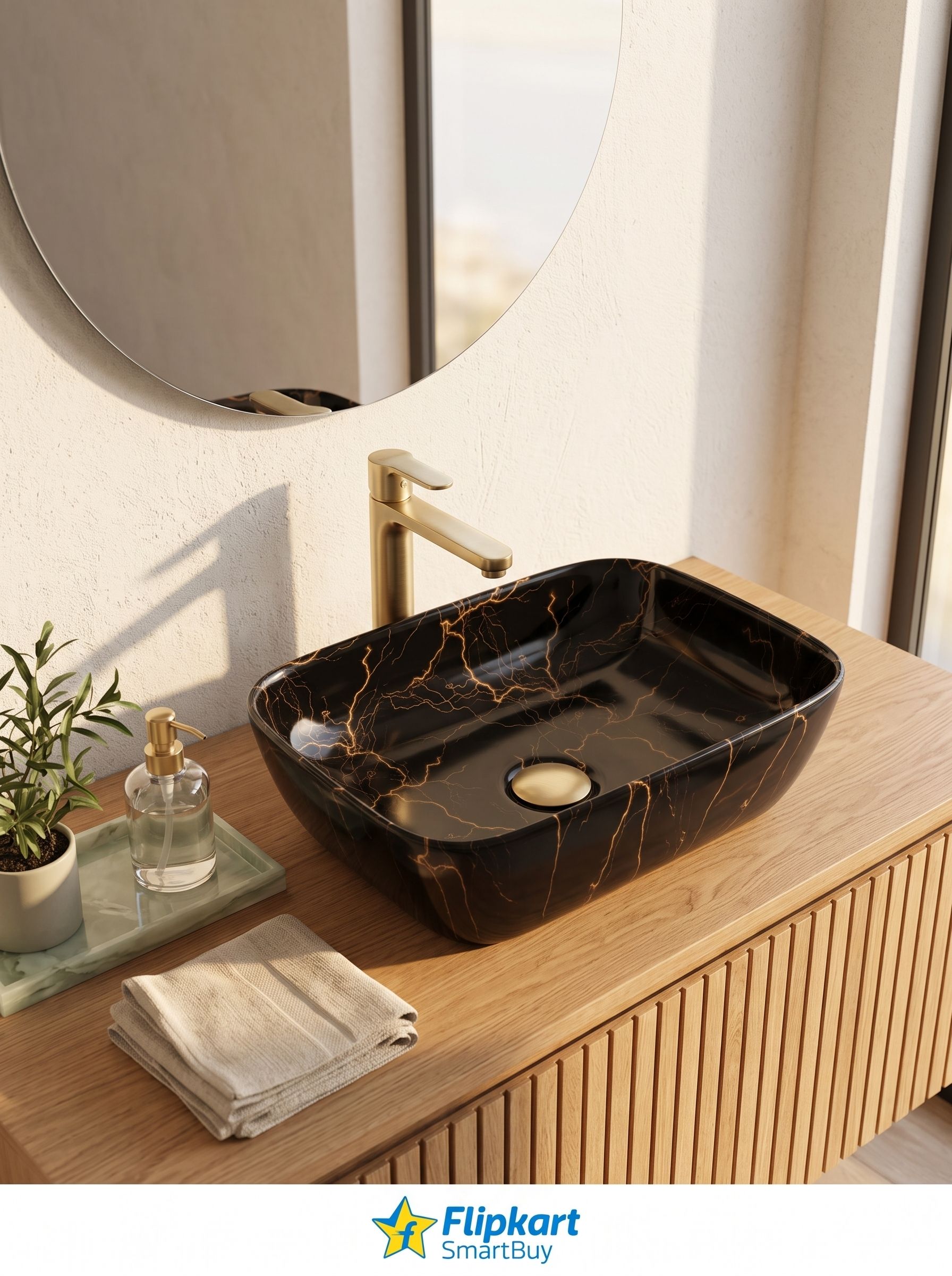 Ceramic Basin Counter Top Wash Basin,Luxury Table Top Vessel Sink,Bathroom Basin Wizard Black Ceramic Wash Basin (Size18*13*5inch) Table Top Basin Table Top Basin-image-41