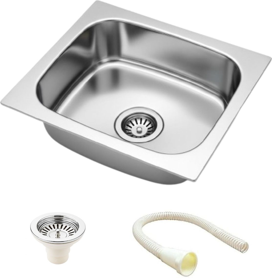 Premium Kitchen sink Stainless Steel sink for kitchen Single bowl sink Kitchen sink 18x16 KS-1683 Vessel Sink-image-7