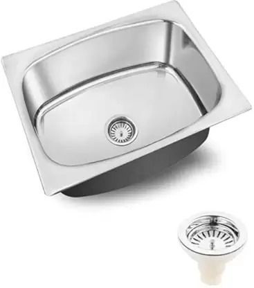 rencho Kitchen Sink 24 x 18 Inch for Home, Hotel & Restaurant Stainless Steel Single Bowl Modern Utility Sink for Home & Commercial Kitchen Counter Top-picture-42