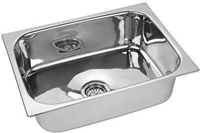 FANTUS Premium Quality Home Kitchen Sink Single Bowl 14*16*6/ 1.3Weight 2kg With Coupling & Adjustable Pipe Top Mount-image-26