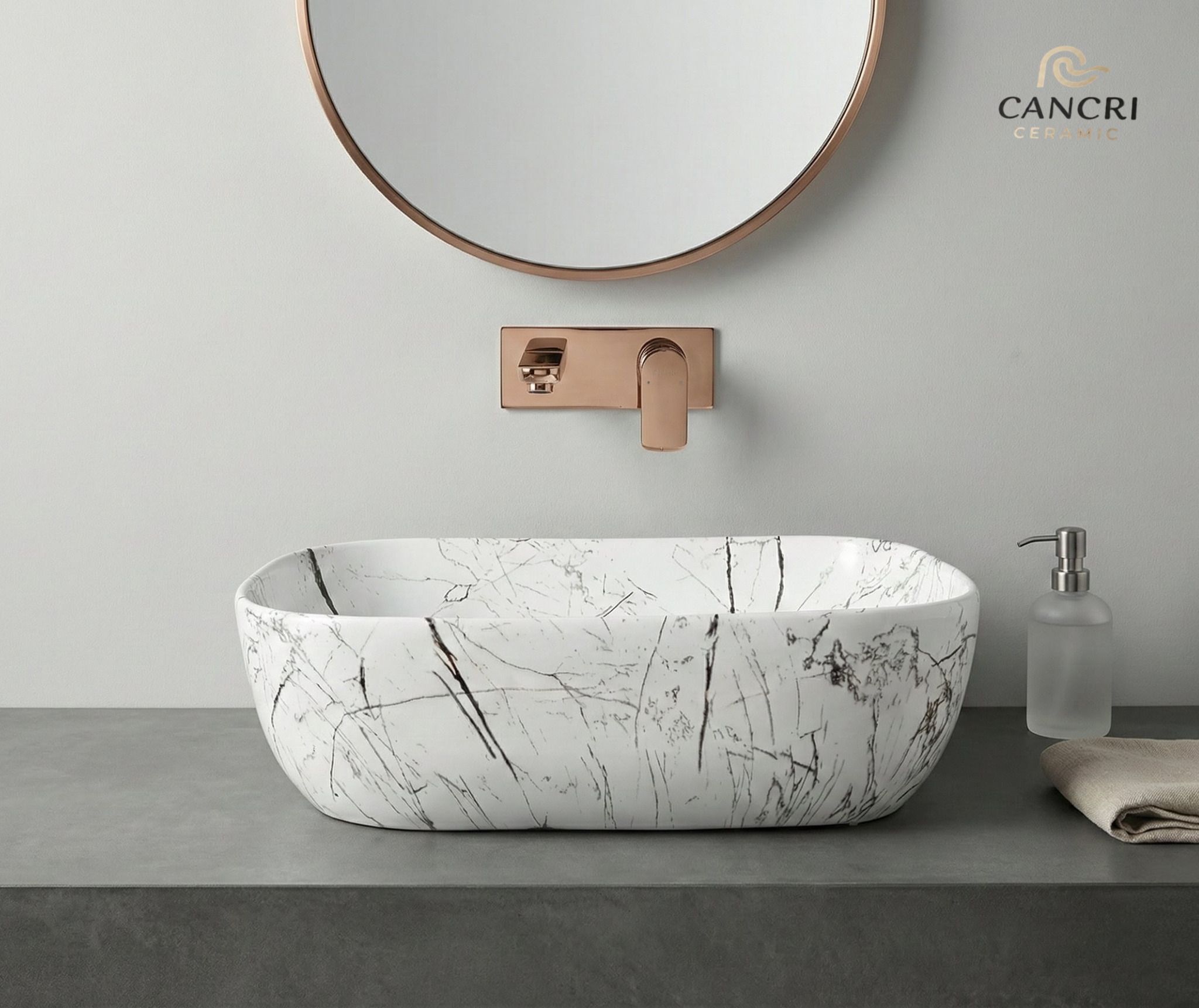 High Grade Designer Ceramic Wash Basin for Home, Hotels & Restaurants(M-06-New) (18x13x5)(M-06-New) Table Top Basin-image-28