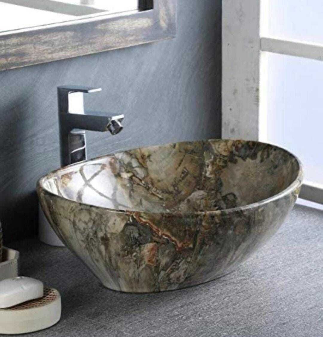 Premium Designer Ceramic Wash Basin (16x13x5.) BOAT 525 Table Top Basin-image-34