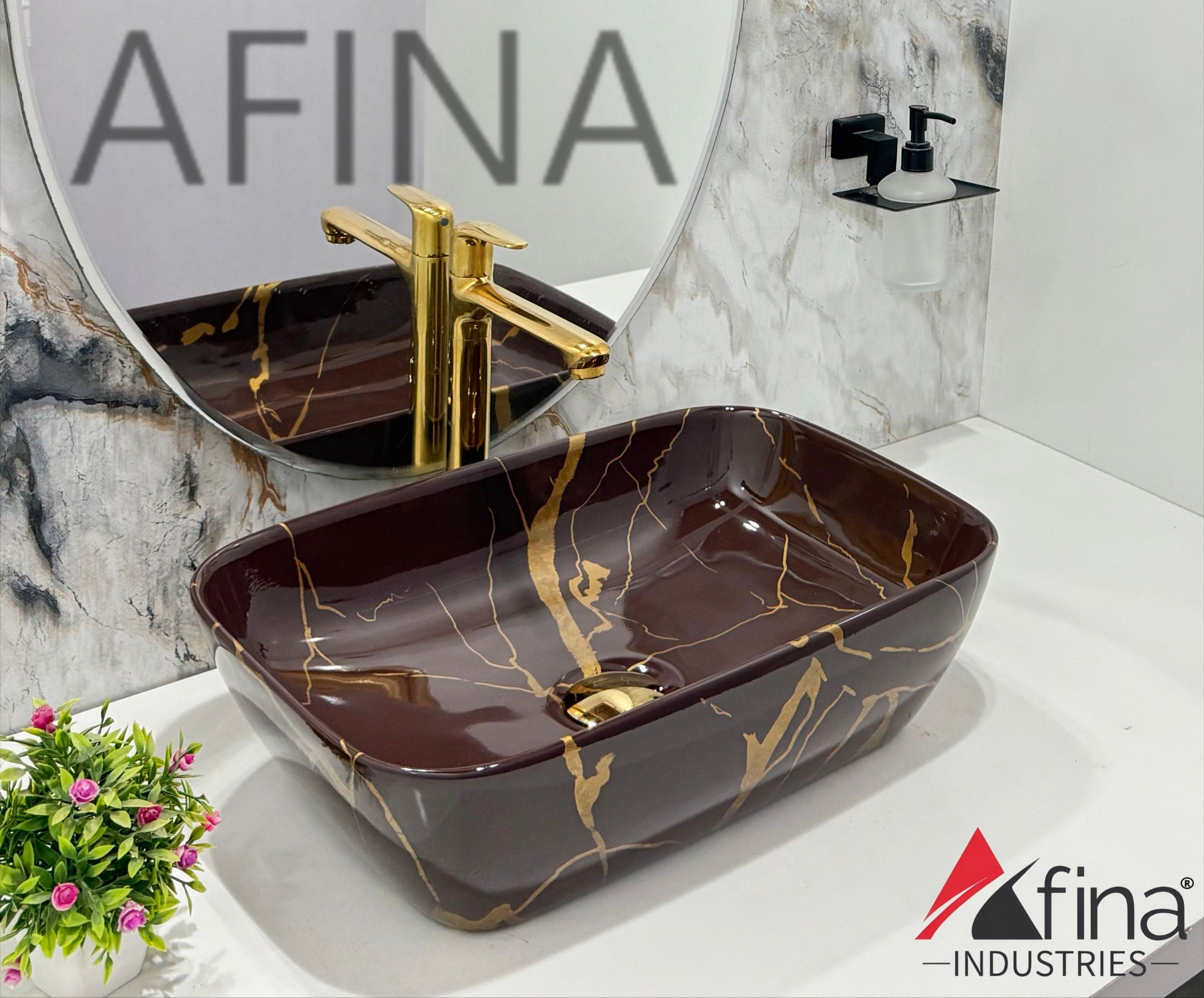 Premium Ceramic BASIN Which Gives Look To your Home Table Top Wash Basin AL1038 Rich Chocolate Special Color Wash Basin Series Table Top Basin Table Top Basin-image-36
